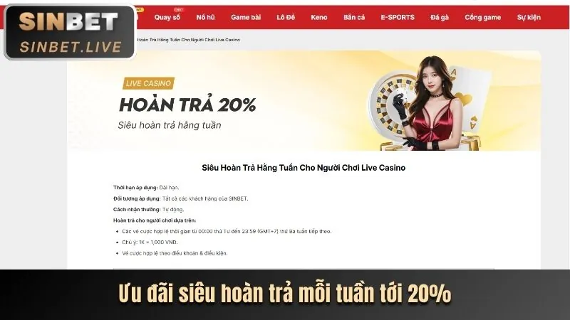 Công nghệ mới trong casino trực tuyến Sinbet